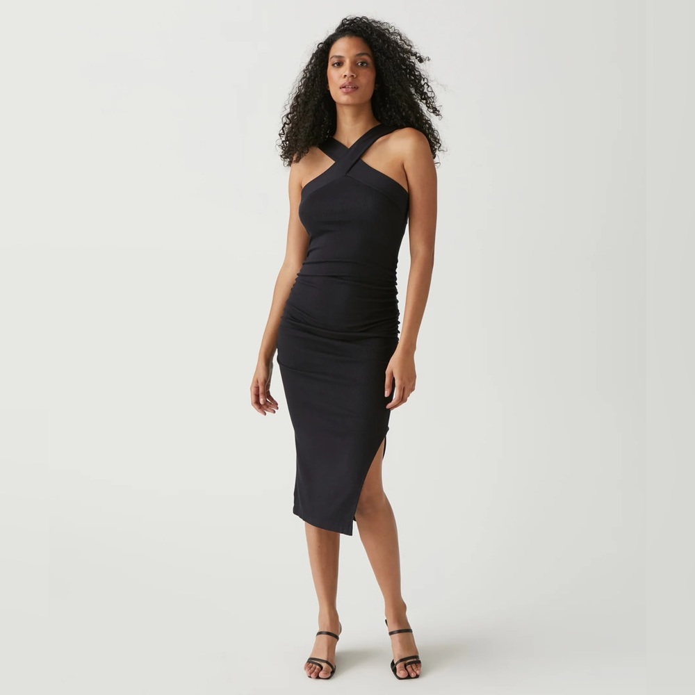 MICHAEL STARS NWOT OPALINE ULTRA RIB DRESS - Picture 5 of 10